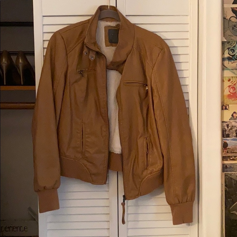 Faux leather jacket
